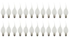 Creative Hobbies 5 Watt Silicone Dipped Country Candle Lamp Light Bulbs - Rep...