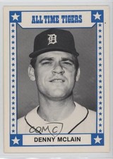 1980 All Time Detroit Tigers Denny McLain McClain (Blue Front; Blue Back) 0c4
