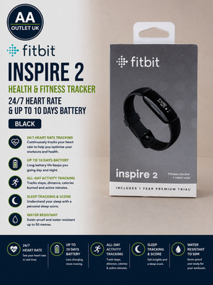 Fitbit Inspire 2 Gesundheits- & Fitnesstracker 24/7 Herzfrequenz 10 Tage Schwarz Akku