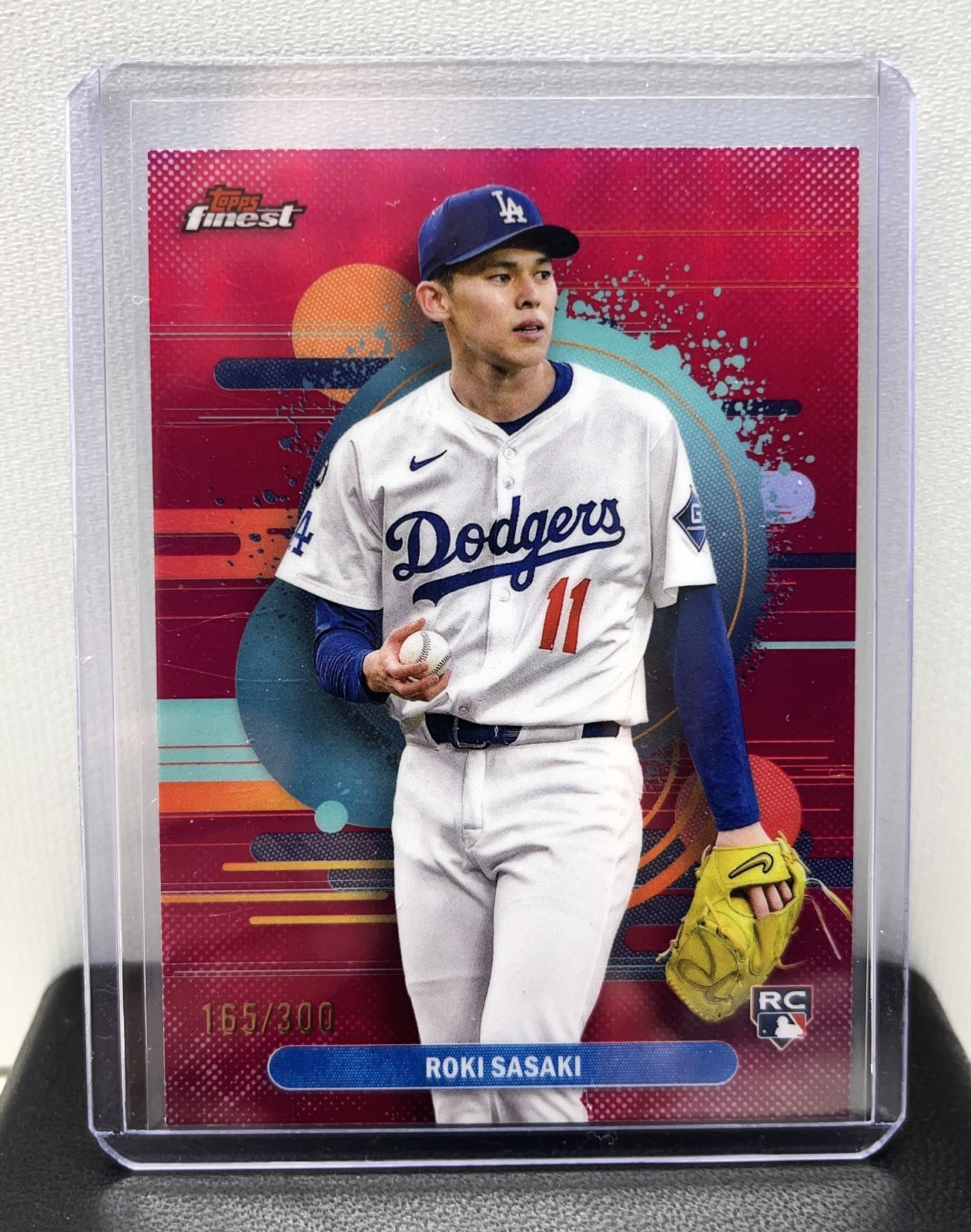 Roki Sasaki 2025 Topps Finest Uncommon RC Magenta 165/300 #116