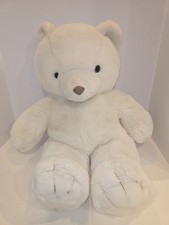 Marks Inc Plush Vintage White Teddy Bear 24" Large