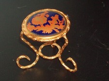 Vintage LIMOGES PORCELAIN COBALT BLUE WITH GOLD MINIATURE TABLE The Proposal