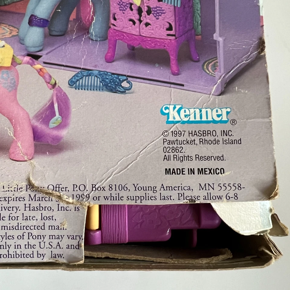 Vintage Hasbro My Little Pony G2 1997 Pônei Jardim Playcase Na Caixa Incompleta - Imagem 3 de 4