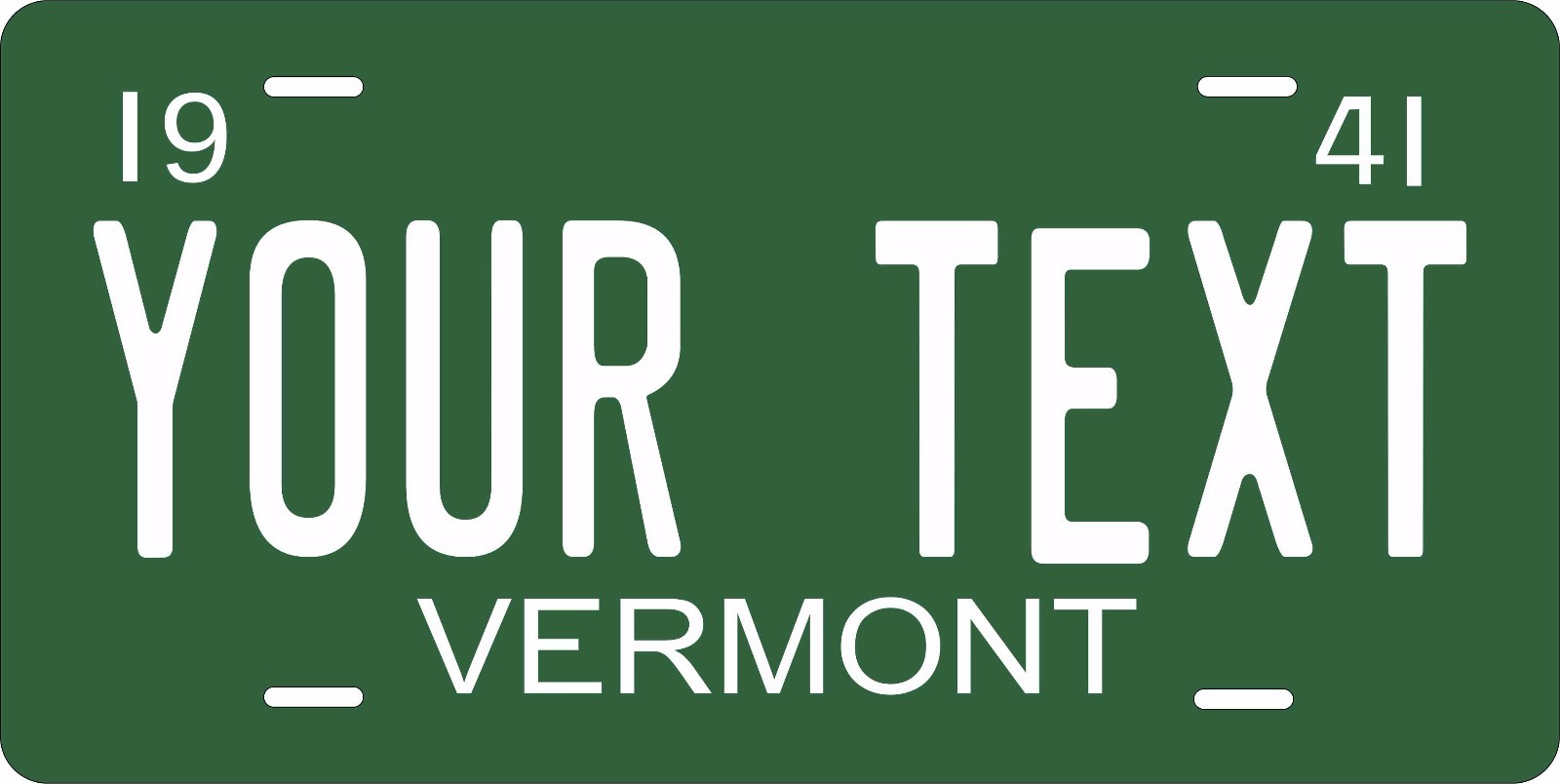Vermont 1941 License Plate Personalized Custom Auto Bike Motorcycle Moped Tag