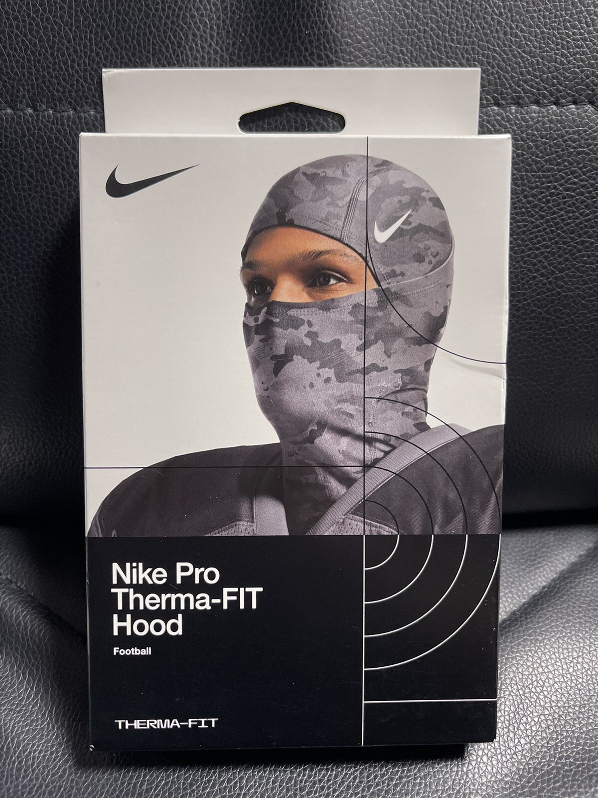 *RARE GRAY CAMO* Nike Pro ThermaFit Hyperwarm Hood Ski Mask New OSFM