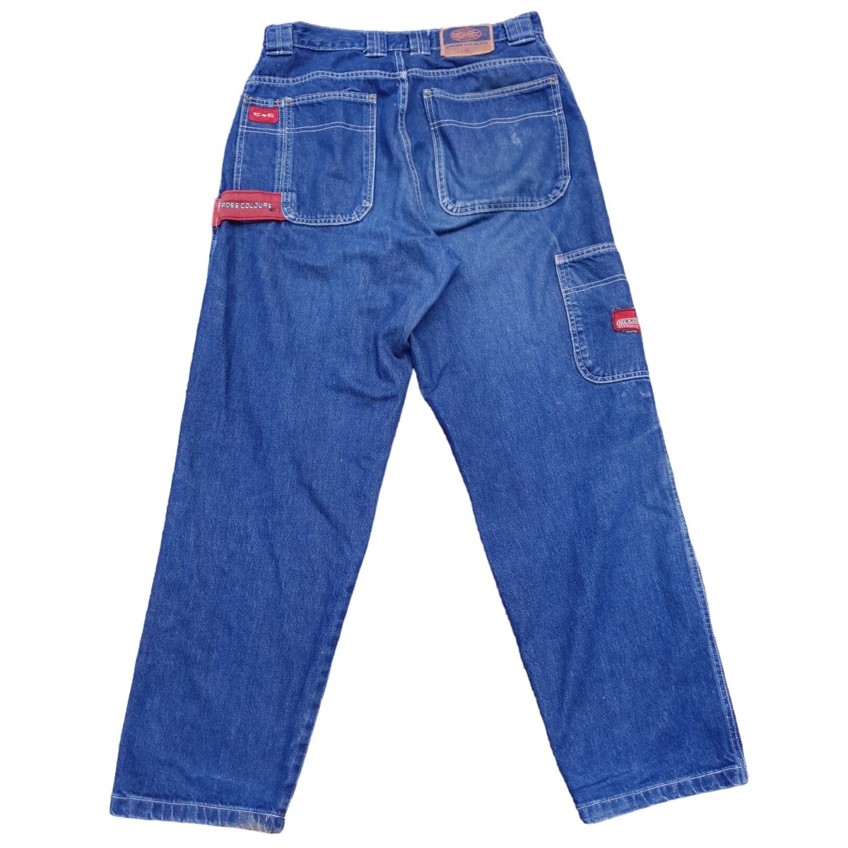 Vintage 90s Cross Colours Baggy Carpenter Jeans Hip Hop Skate