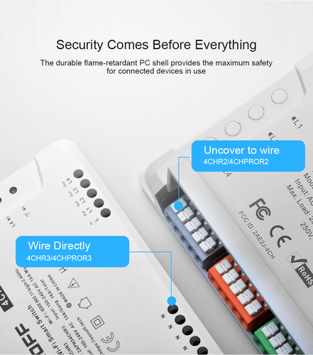 SONOFF 4CHR3 4 Way Smart Switch Wireless Wifi APP Remote Control for Android IOS - Bild 6 von 10