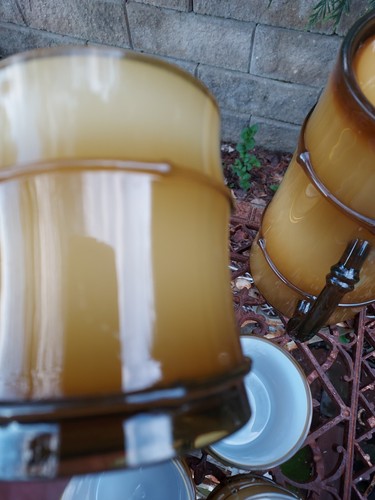 Set Chunky Bamboo Look Plastic DRINKWARE Simply Summer Pitcher & 8 Cups Tiki - Picture 13 of 19