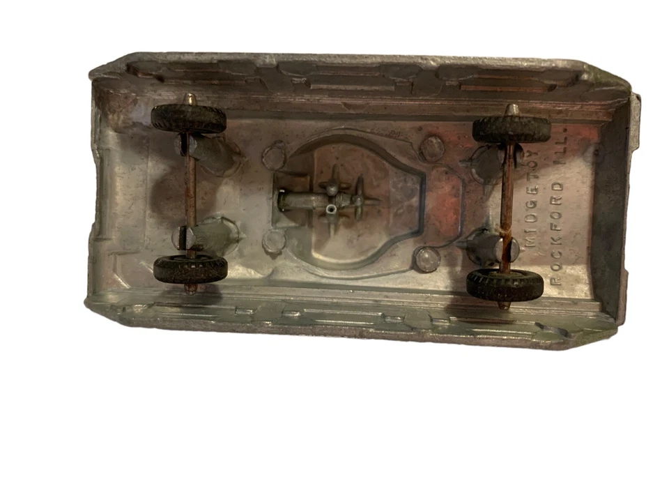 Tanque del Ejército Midge Juguete Verde Rockford, IL EE. UU. Retro Años 50 Juguetes EE. UU. Die-Cast Foto 4 de 4