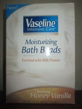 VASELINE Honey Vanilla Intensive Care Moisturizing Bath Beads Soothing 24 oz