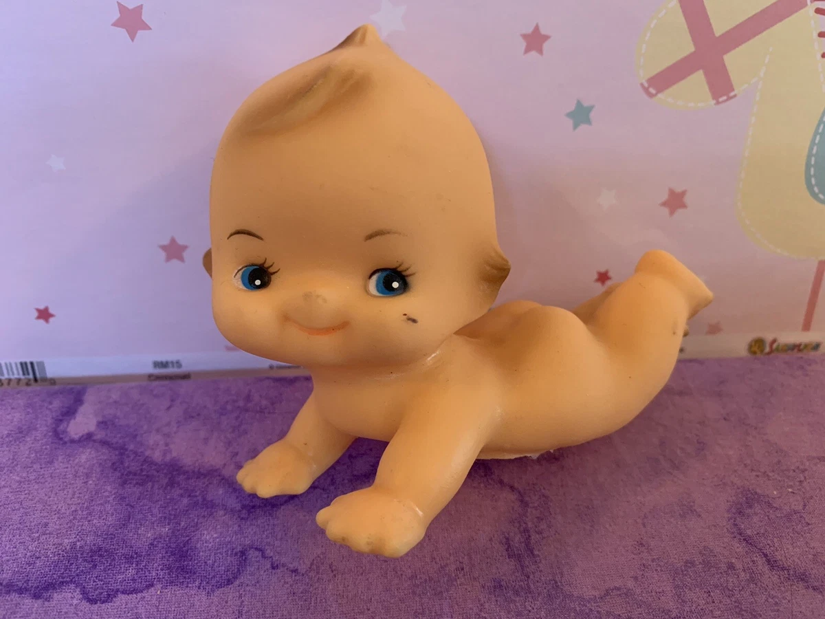 Little Vintage Vinyl Plastic Kewpie baby infant doll nude crawling laying  down | eBay