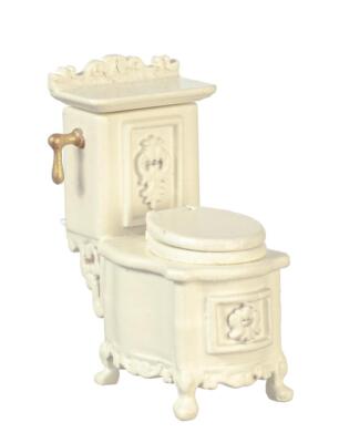 Dolls House Toilet Cream French Provincial 1:24 Scale JBM Bathroom Furniture