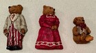 VTG Berenstain Style Bear Family Ornaments June McKenna 1982-1985 Art Figures — photo 1