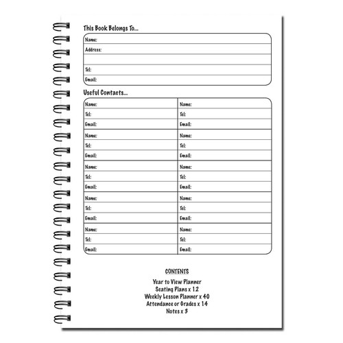 Cherry Printers Teacher's Planner 2022-2023 A5 120 pages 120gsm Wirobound - Picture 34 of 39