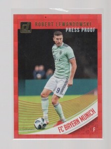 ROBERT LEWANDOWSKI 2018-19 DONRUSS RED PRESS PROOF #17