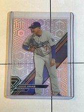 Julio Urias 2017 Topps High Tek Pattern 2B Variation Los Angeles Dodgers