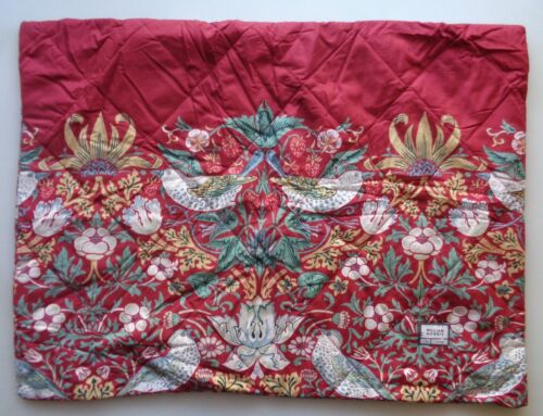 NEW WILLIAM MORRIS STRAWBERRY THIEF RED QUEEN MULTI SHAMS COMFORTER FLORAL SET - Picture 7 of 16