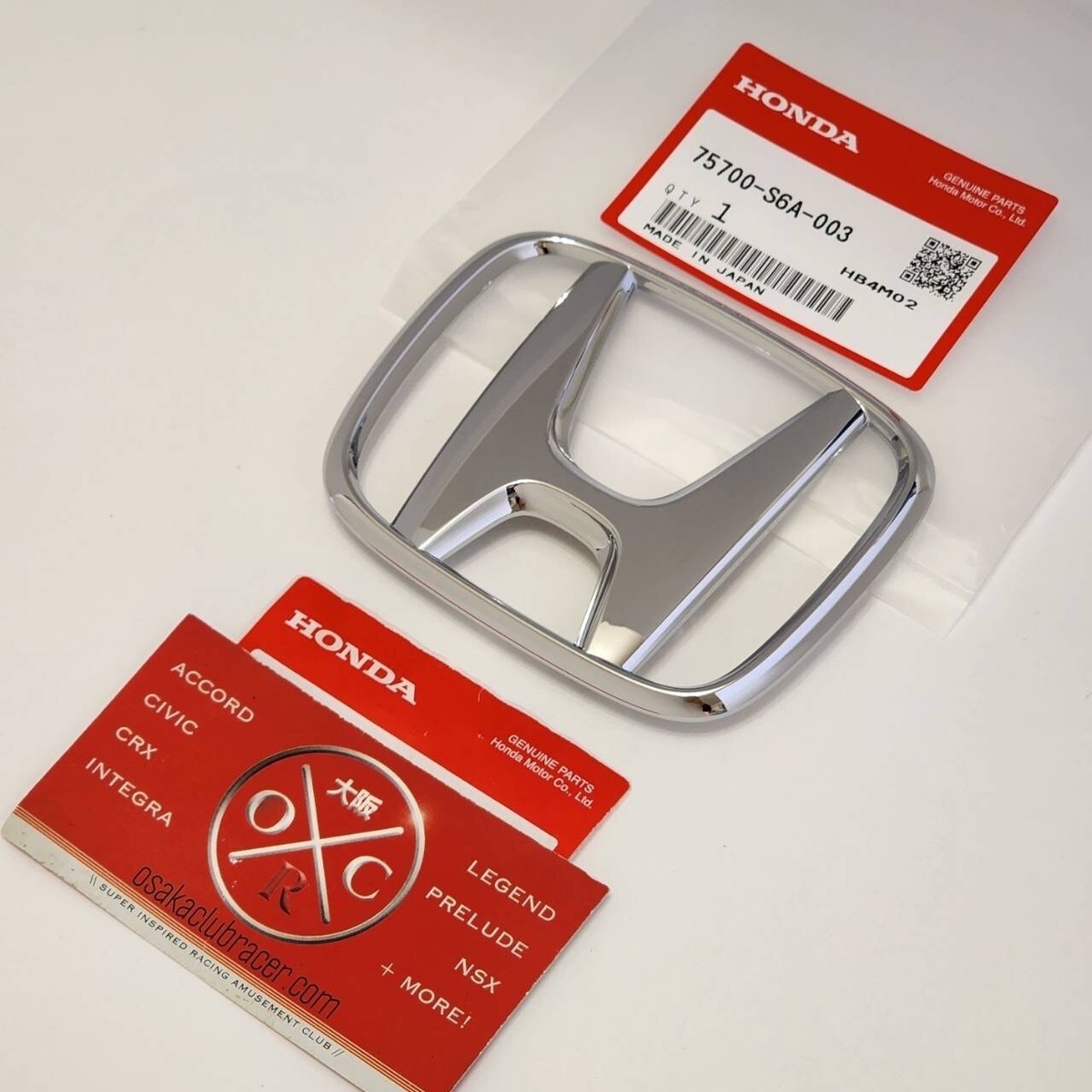 GENUINE OEM EP3 Honda Civic Si Hatchback Front Emblem H Grille
