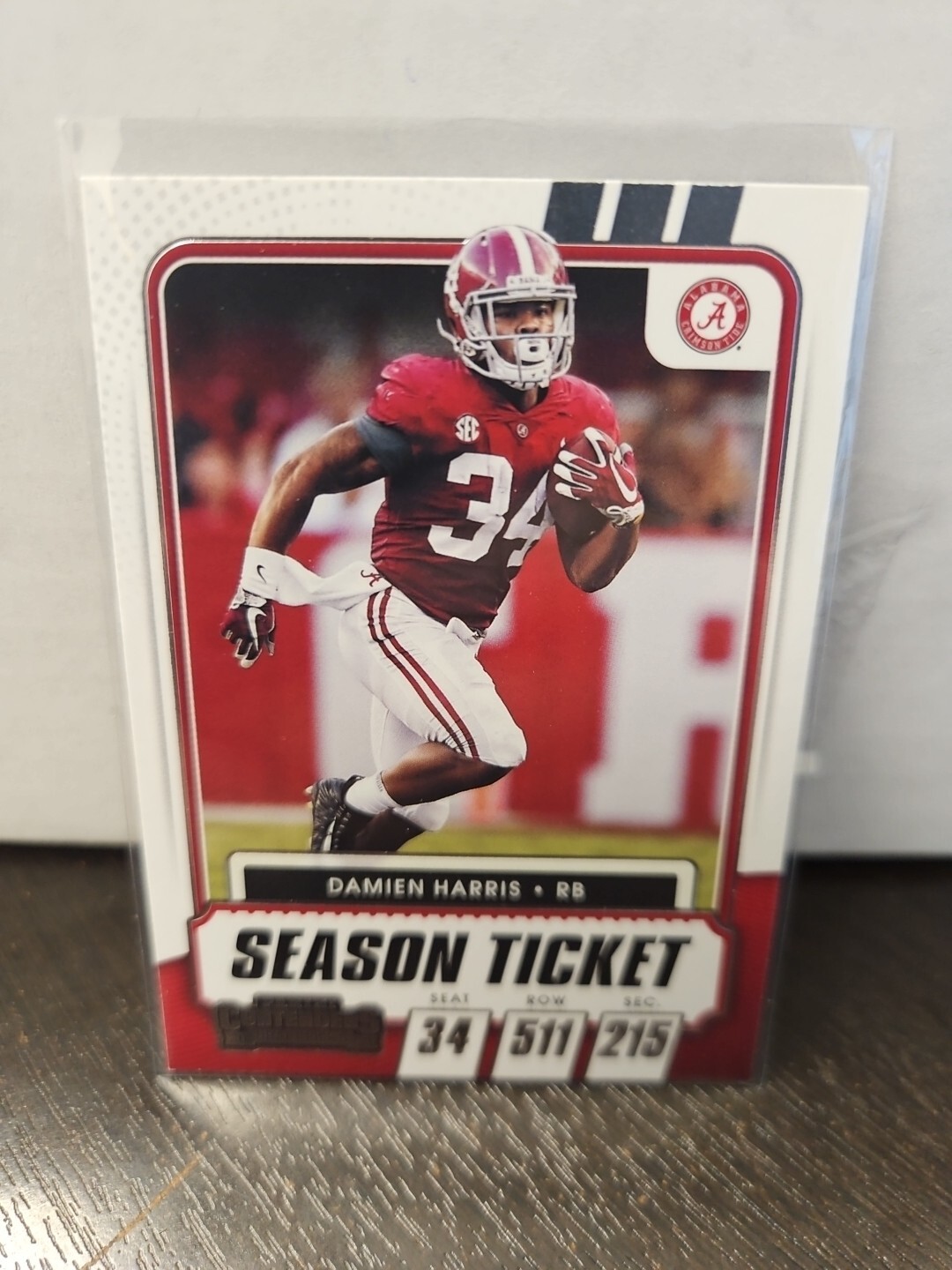 2021 Panini Contenders Draft Picks - Game Ticket Red #67 Damien Harris