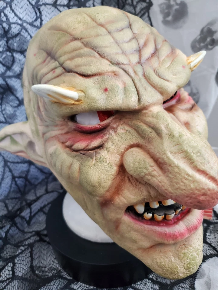 Don Post Studios Classic Angry Gnome Mask Halloween Haunted House Evil Troll New - Image 2 of 4