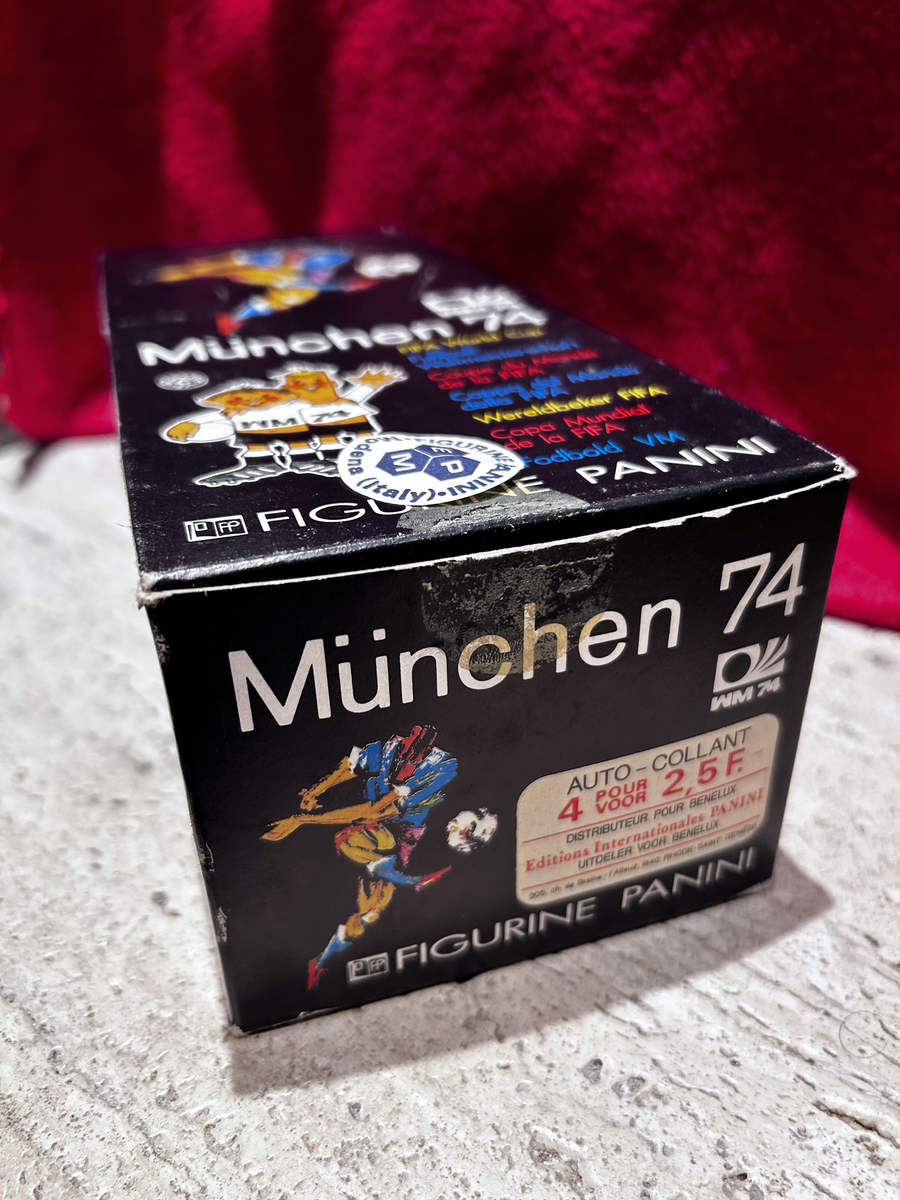 Panini World Cup Munchen 74 Box 200 Packets Full Ultra Rare French