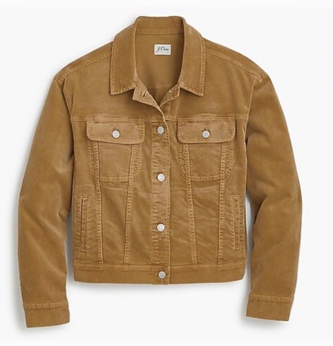 NWT J Crew XS Corduroy Trucker Jacket 