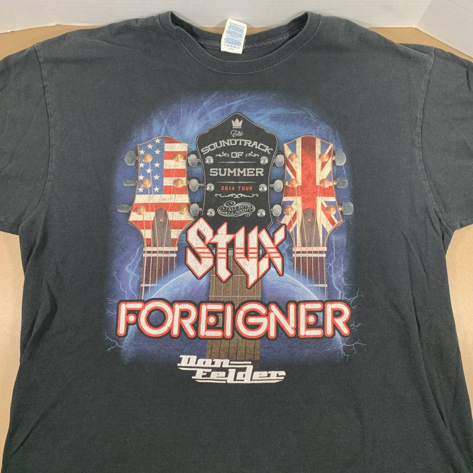 Foreigner XL Concert Shirts (2) Total Classic Rock Band TShirts. eBay