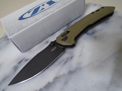 Zero Tolerance Duralock Pocket Knife ZT0203 Olive G10 CPM-M4