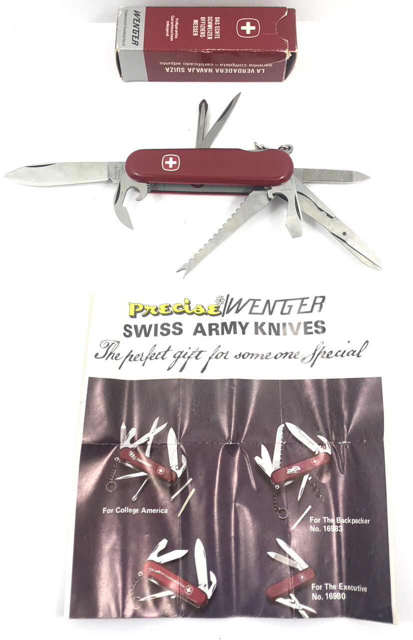 New Wenger Brand 16934 Genuine Swiss Army Knife Fisherman Pocket Knife