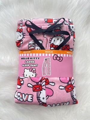 Hello Kitty Valentines Day Pajama Pants 2023 - SIZE MEDIUM