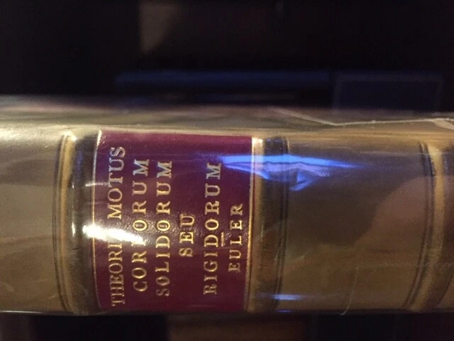 Leonhard Euler "Theoria Motus Corporum Solidorum", 1790 (rare second edition) - Image 2 of 4