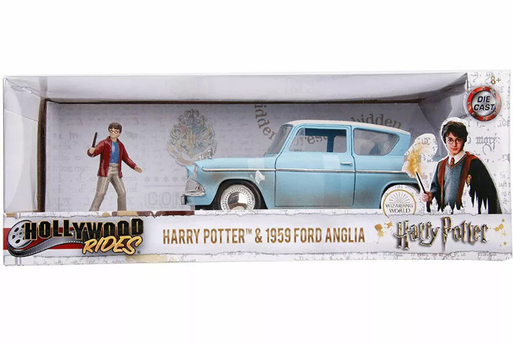 Jada Hollywood Rides Harry Potter 1959 Ford Anglia 1:24 Diecast Model Car