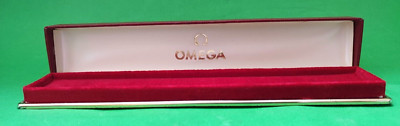VINTAGE Omaga box presentation box Red empty box Watch  jewelry case box