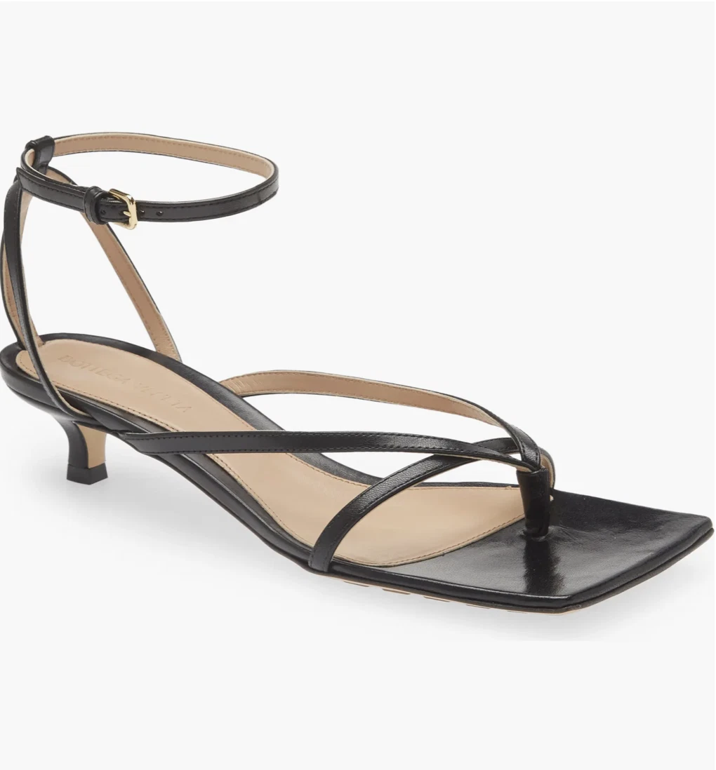 Bottega Veneta — Bottega Veneta Stretch Kitten Heel Lambskin Sandals, Choose Color - Retail $990