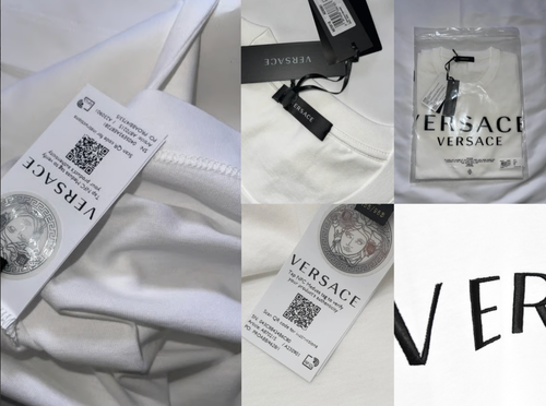 VERSACE Mainline Embroidery Logo T-Shirt Cotton Iconic Retro Shirt Tee Top S - Bild 2 von 23