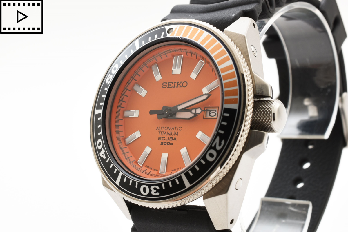 SEIKO SEIKO セイコー オレンジ サムライ 7S25-00D0 セイコー チタン