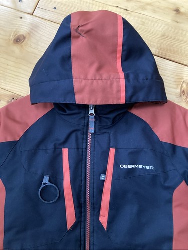 OBERMEYER 5? Ski Jacket Horizon I-GROW Rust Black Waterproof Insulated Hood READ - Picture 15 of 24