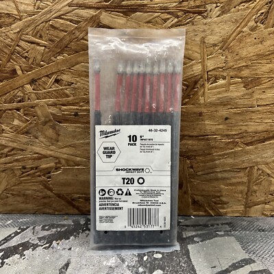 Milwaukee 48-32-4245 Shockwave 6-Inch T20 10 PK for sale online | eBay