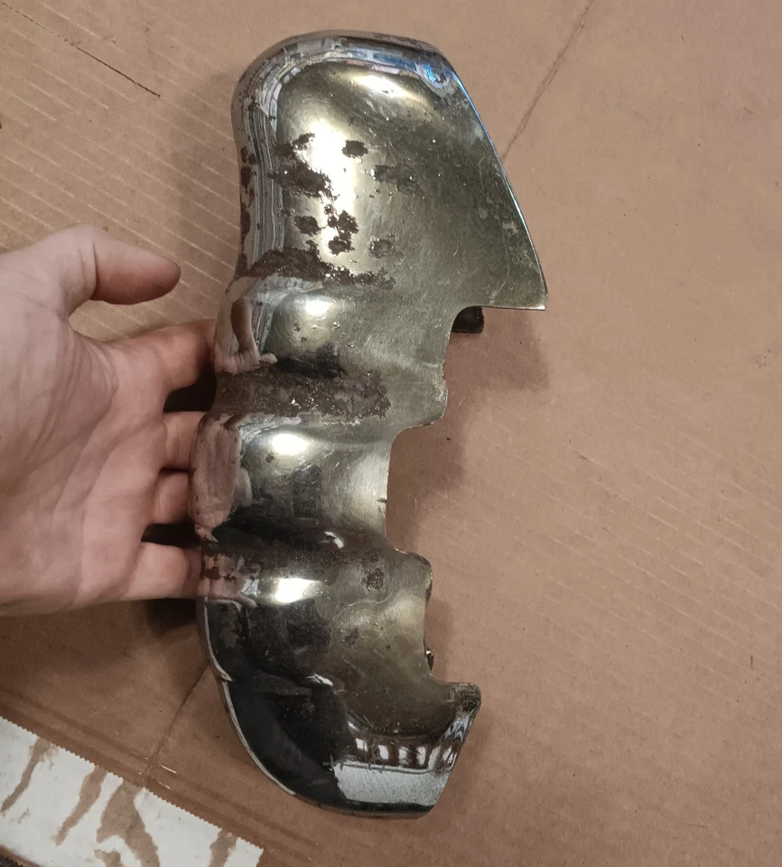 46 47 48 1947 1948 Frazer parachoques protector pátina cromo oxidado estándar Manhattan Foto 2 de 4