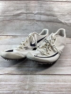 Nike Zoom 400 Track Sprint Shoe Cream/Black/Silver AA1205-002 Men's Size 12 