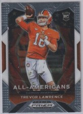 Trevor Lawrence 2021 Panini Prizm Draft picks silver prizm All-American No. 181 