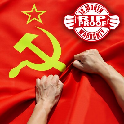 Anley Rip-Proof Technology Double Sided 3-Ply Soviet Union Flag 3x5 Ft