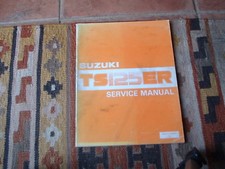 SUZUKI TS125ER SERVICE MANUAL,1983 GENUINE SUZUKI,USED, PART NO 99500-21120-01E