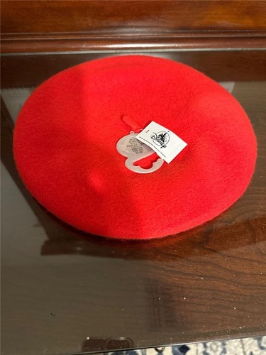 Disney Parks 100 Years Embroidered Mickey Mouse Red Beret Adult Wool Hat - Picture 3 of 6