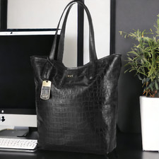 NWT Ralph Lauren Lanesborough Unlined Black Tote Bag Retired Shopper