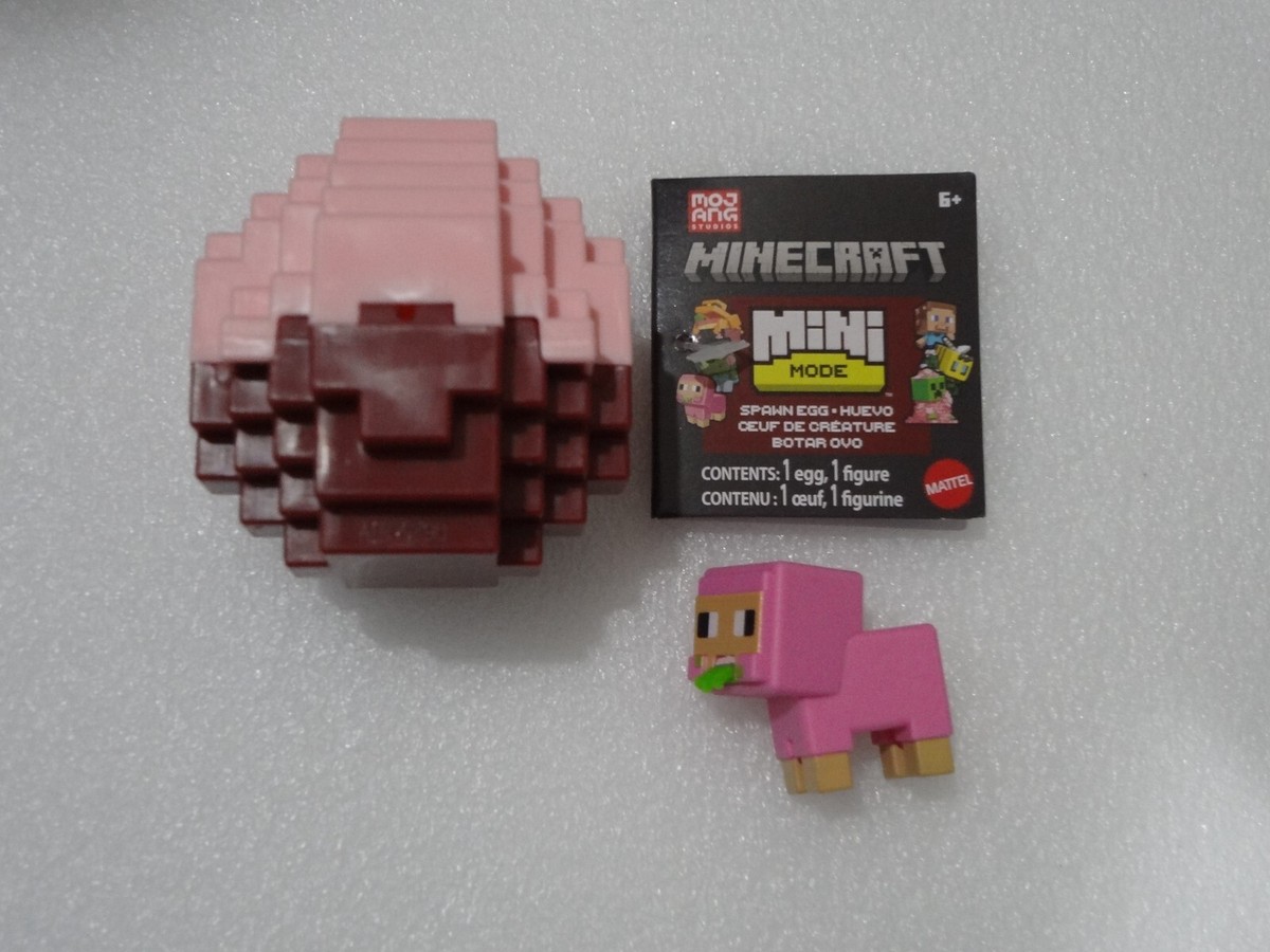 Minecraft Mini Mode Pink Spawn Egg Mini Figure Pink Sheep New! | eBay
