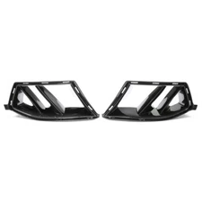 2x Dual Slats Dry Carbon Fiber Front Ducts Replacement For BMW G80 M3 G82 G83 M4