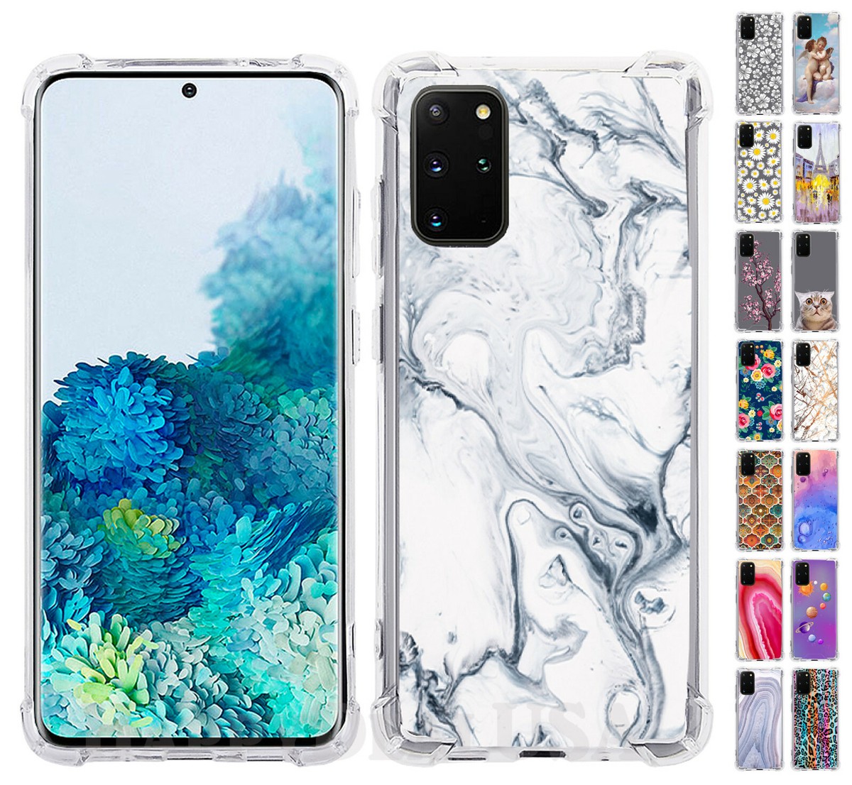 Case Samsung S20 Plus Silver For Samsung Galaxy S24 S23 S22 S21