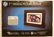HP 7" Digital Picture Frame df730v1- 800 Photos, Clock, Calendar, Remote- In Box
