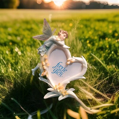 Faerie Glen Retired Longing For You Handcrafted Picture Frame NEW Box 5.5''H